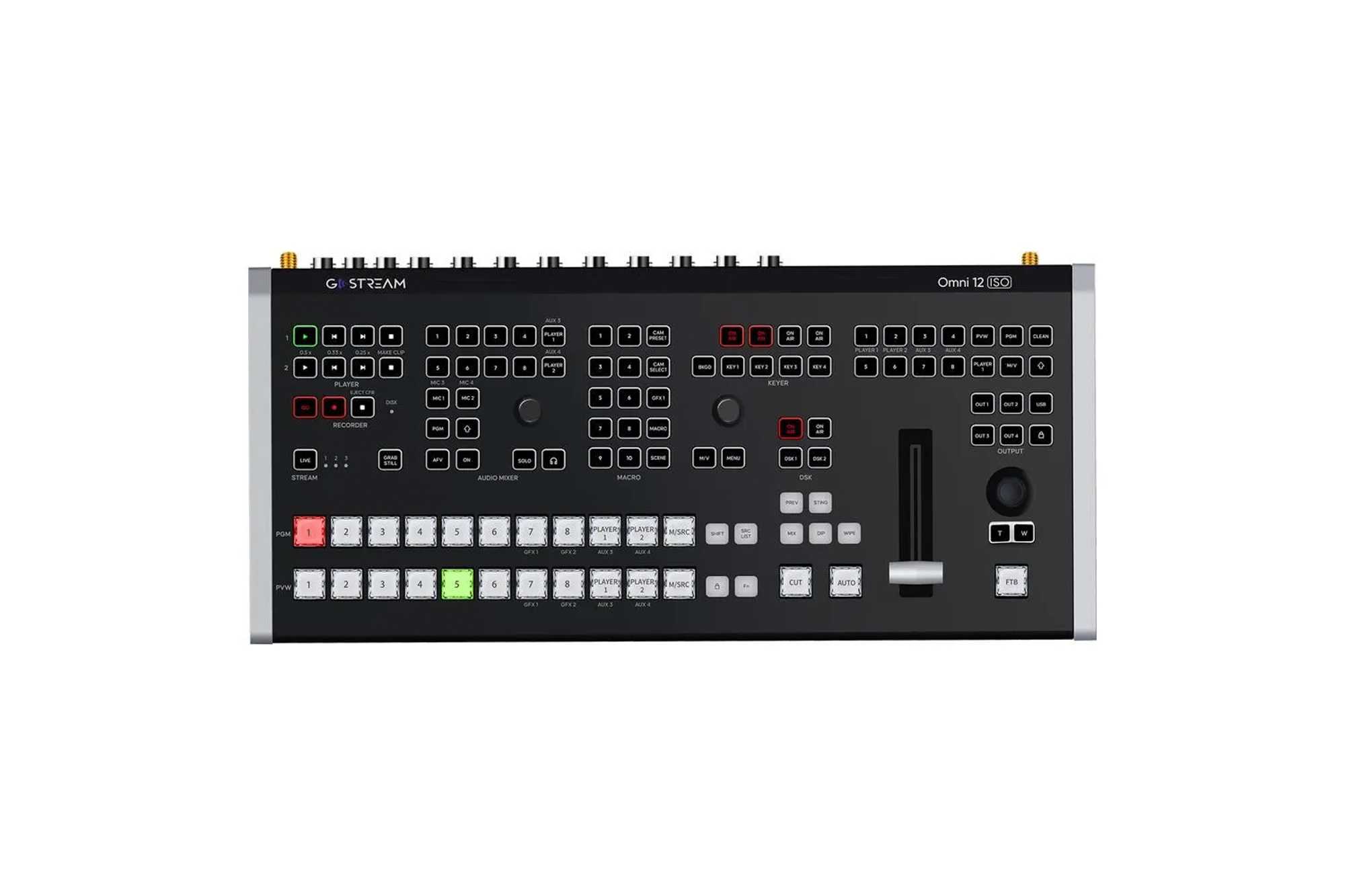 GoStream Omni 12 ISO 12-Channel Live Streaming Mixer - Afbeelding 3